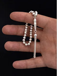 Gümüş Tespih Küre Kesim Minik Maskot Boy 12,5gr