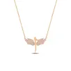 Zirkon Taşlı Rose Renk Kanatlı Elif Model Kadın Gümüş Kolye GKLKNTLELF1-ROS Zirkon Taşlı Rose Renk Kanatlı Elif Model Kadın Gümüş Kolye GKLKNTLELF1-ROS