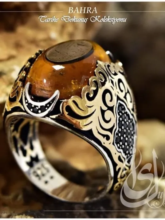 İslam Usta Tasarımı Bahra Gümüş Erkek Yüzük