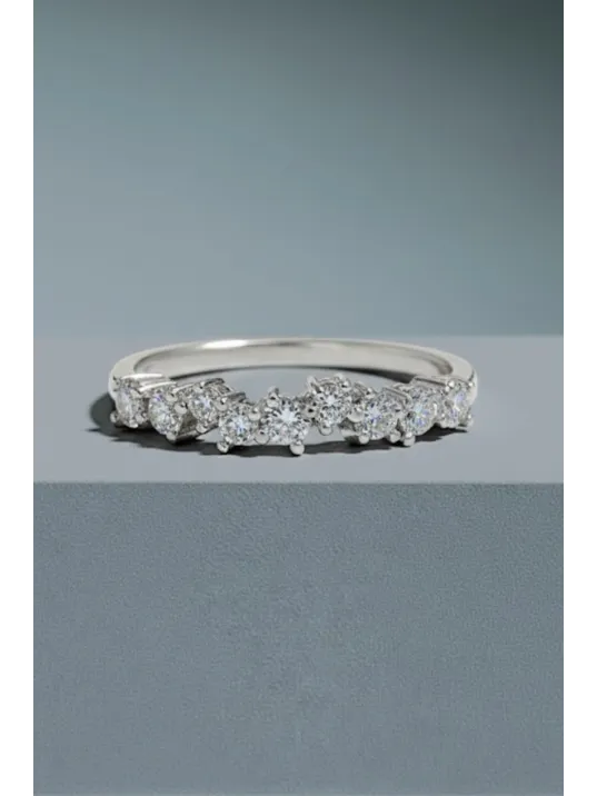 Kadın Gümüş Yüzük - 925 Ayar Zirkon Taşlı Alisa Model Gümüş Kadın Yüzük