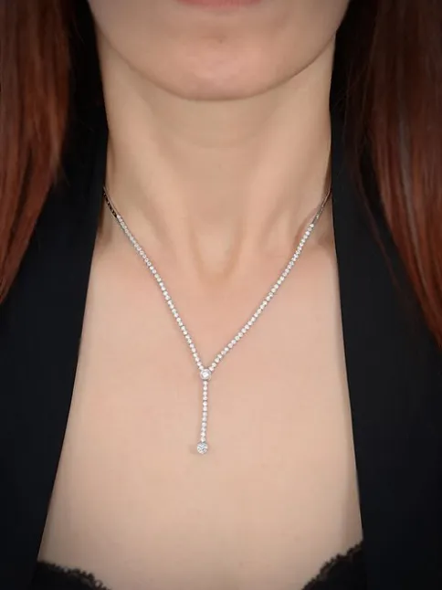 Alyona Bayan Zirkon Taşlı Gümüş Su Yolu Set - Kolye, Bileklik, Küpe, Yüzük