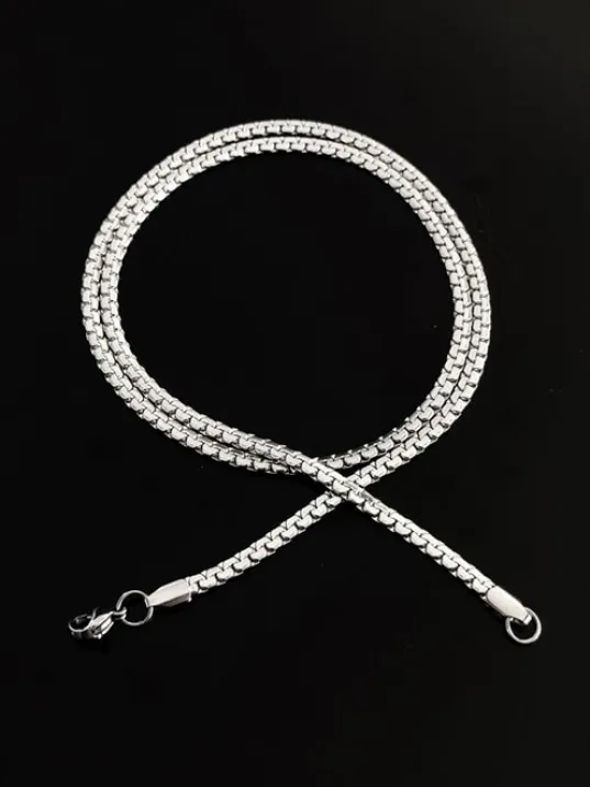 Ezme Yassı Model Grek 316L Çelik Kolye CKLGREKEZME-GMS Ezme Yassı Model Grek 316L Çelik Kolye CKLGREKEZME-GMS