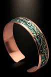 Kadın Bakır Bileklik - Turkuaz Okyanus Fısıltısı Model Bakır Kadın Bileklik