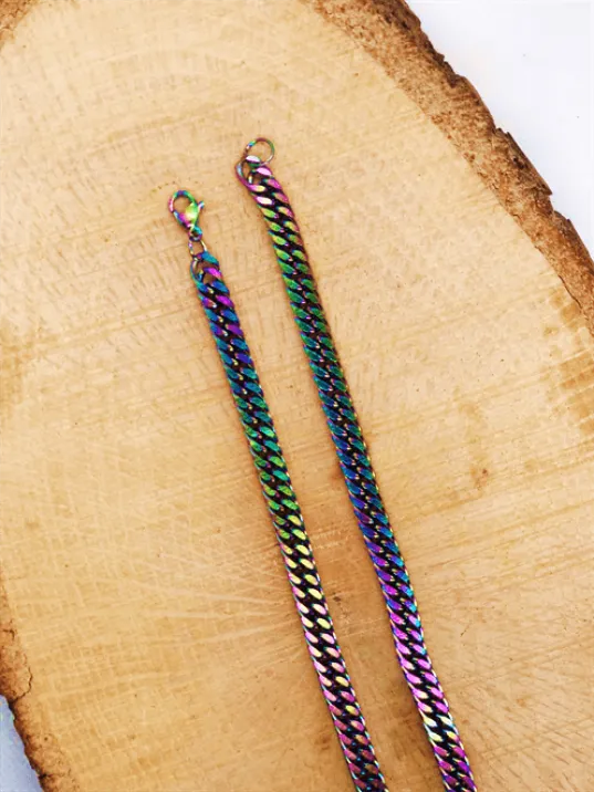 Gurmet Renkli Çelik Erkek Kolye İnce Model Gurmet Renkli Çelik Erkek Kolye İnce Model