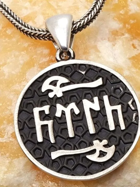 Türk Yazılı Erkek Gümüş Kolye Zincir