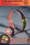 Kadın Bakır Bileklik Yüzük Set - Laura Model Özel Baskı Metal Kutu Ve Kuvars Taşı Kadın Bakır Bileklik Yüzük Set - Laura Model Özel Baskı Metal Kutu Ve Kuvars Taşı
