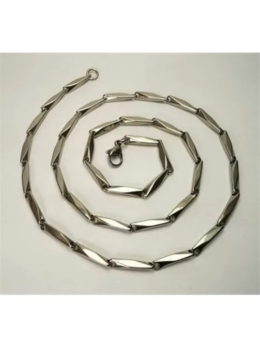 Çelik Erkek Kolye Zincir Ince Kibar Model