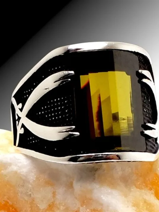 Zülfikar Erkek Gümüş Yüzük 4 Farklı Renk Seçeneği