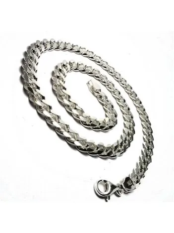 GURMET ERKEK GÜMÜŞ KOLYE ZİNCİR KALIN MODEL 9mm