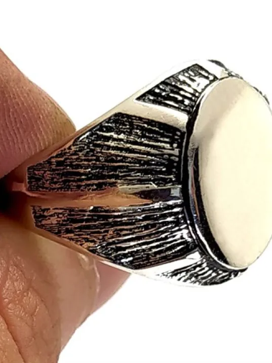 Kişiye Özel Gümüş Erkek Yüzük
