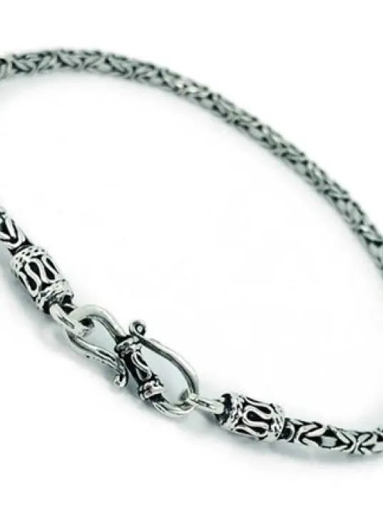 Kral Zincir Bileklik 2,8mm Özel Kancalı Model Kral Zincir Bileklik 2,8mm Özel Kancalı Model