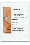 Kadın Gümüş Saat - Gelin Saati - Zirkon Taşlı 925 Ayar Gümüş Kadın Saat Kare Model