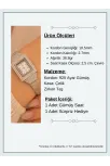 Kadın Gümüş Saat - Gelin Saati - Zirkon Taşlı 925 Ayar Gümüş Kadın Saat Kare Model Kadın Gümüş Saat - Gelin Saati - Zirkon Taşlı 925 Ayar Gümüş Kadın Saat Kare Model