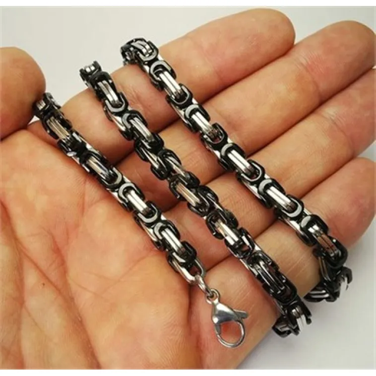 Erkek Çelik Zincir Kolye Çiftrenk 5,5mm Orta Erkek Çelik Zincir Kolye Çiftrenk 5,5mm Orta