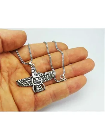Ahura Mazda Erkek Gümüş Kolye Zincir