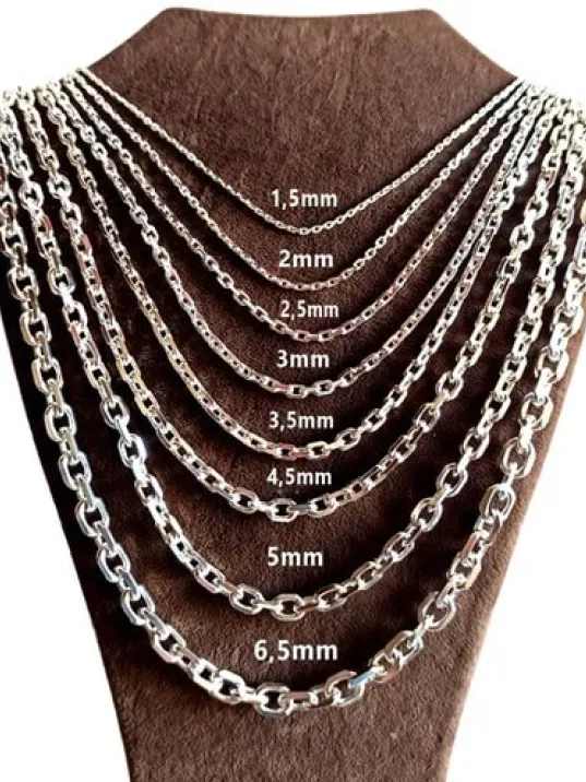 Gümüş Forse Zinciri Erkek Bayan Gümüş Kolye Zincir GKLGMSFORSE