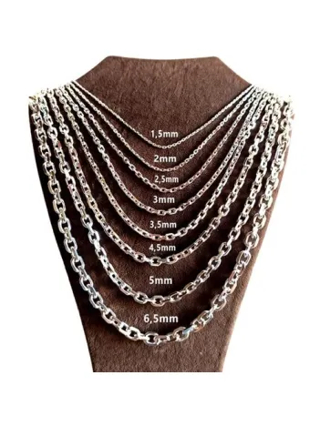 Gümüş Forse Zinciri Erkek Bayan Gümüş Kolye Zincir GKLGMSFORSE