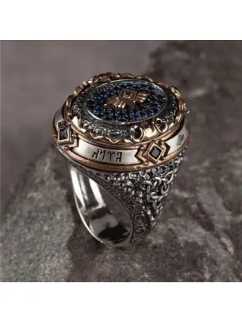 İslam Usta Tasarımı Ferman Gümüş Erkek Yüzük