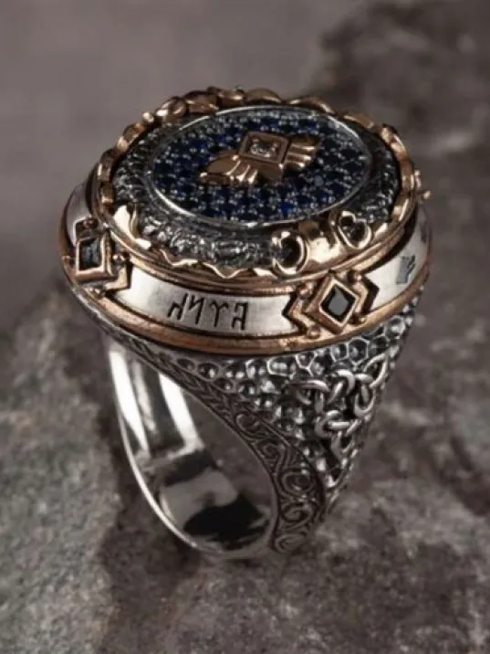 İslam Usta Tasarımı Ferman Gümüş Erkek Yüzük