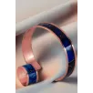Kadın Bakır Bileklik Yüzük Set - Ocean Model Özel Baskı Metal Kutu Ve Kuvars Taşı Kadın Bakır Bileklik Yüzük Set - Ocean Model Özel Baskı Metal Kutu Ve Kuvars Taşı