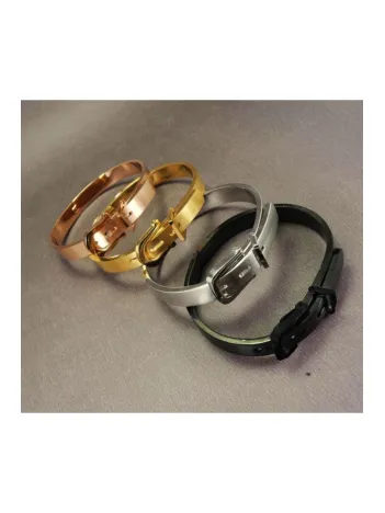 OttoMan Kelepçe Kemer Modeli Erkek Bayan Çelik Bileklik-Siyah OttoMan Kelepçe Kemer Modeli Erkek Bayan Çelik Bileklik-Siyah