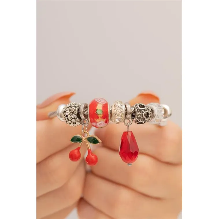 Kadın Çelik Bileklik - Charm Model Bileklik - Charm Model Kadın Bileklik Kadın Çelik Bileklik - Charm Model Bileklik - Charm Model Kadın Bileklik