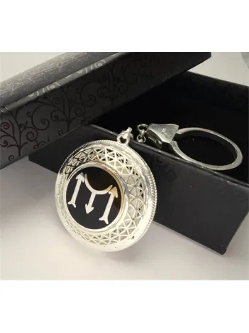 Tuğralı Ve Iyı Diriliş Bayraklı 925 Ayar Gümüş Anahtarlık 24gr