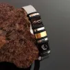 Siyah İmza ve Atatürk Logo Kemer Modeli Erkek Çelik Bileklik CBLIMZAKAFA-BYZ Siyah İmza ve Atatürk Logo Kemer Modeli Erkek Çelik Bileklik CBLIMZAKAFA-BYZ