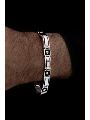 Discovery Gümüş Erkek Bileklik Künye