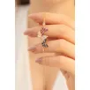 Kadın Gümüş Bileklik - Rose Kelebek Model Kadın Gümüş Bileklik Gblklbkmdl1-ros