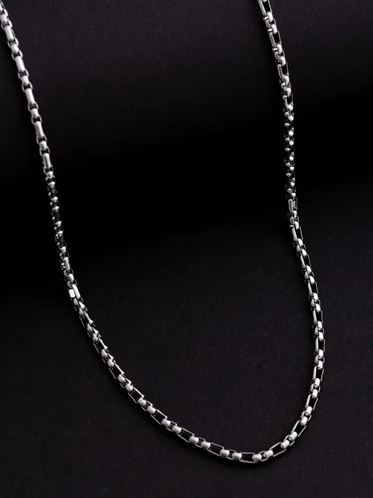 Erkek Çelik Kolye - 3 mm Kuş Gözü Model Çelik Kolye