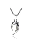 Rhinestone Tribal Alev Erkek Çelik Kolye Zincir