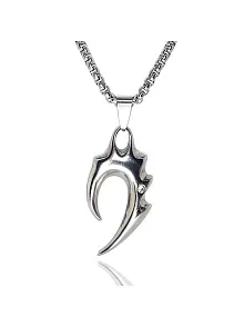 Rhinestone Tribal Alev Erkek Çelik Kolye Zincir