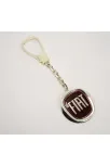 Gümüş Fiat Anahtarlık Bordo Mineli Gümüş Fiat Anahtarlık Bordo Mineli