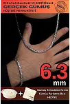 Erkek Gümüş Kolye Bileklik Set - Yassı Ezme Kral Gümüş Bileklik Set