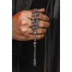 Erkek Tesbih - Beyhude Oksitli 925 Ayar Gümüş Erkek Tespih Orta Boy 40gr Erkek Tesbih - Beyhude Oksitli 925 Ayar Gümüş Erkek Tespih Orta Boy 40gr