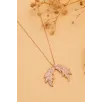Zirkon Taşlı Rose Kanat Model Kadın Gümüş Kolye GKLKNTM1DEL-ROS Zirkon Taşlı Rose Kanat Model Kadın Gümüş Kolye GKLKNTM1DEL-ROS