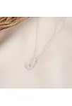 Kadın Gümüş Kolye - J Harfi Zirkon Taşlı Balon Harf Kadın Kolye