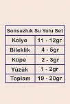 Kadın Gümüş Takı Seti - Sonsuzluk Temalı İnfinity Model 925 Ayar Kolye Bileklik Yüzük Küpe Tam Set