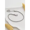 Kadın Çelik Bileklik - 3 Mm Burma Model Çelik Bileklik Kadın Çelik Bileklik - 3 Mm Burma Model Çelik Bileklik