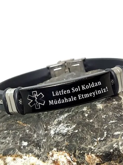 Çelik Epikriz Acil Durum Bilekliği