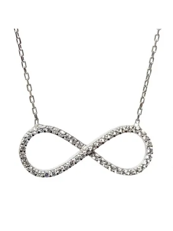 Sonsuzluk Bayan Gümüş Kolye