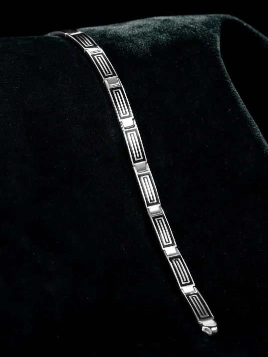 Erkek Gümüş Bileklik -Tasarım Parlak Çizgili Model 925 Ayar Erkek Bileklik Erkek Gümüş Bileklik -Tasarım Parlak Çizgili Model 925 Ayar Erkek Bileklik