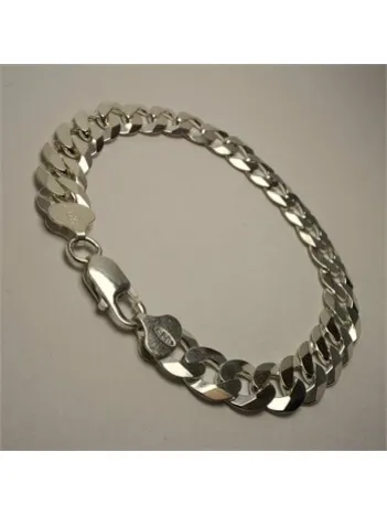 İTALYAN GURMET GÜMÜŞ ERKEK BİLEKLİK KÜNYE ORTA KALINLIKTA