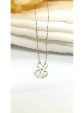 Kadın Arı Maya Model 925 Ayar Gümüş Kolye (14 Şubat Sevgililer Günü Hediyesi)