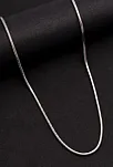 Erkek Çelik Kolye - 2.5mm Yamaç Model Paslanmaz Çelik Kolye