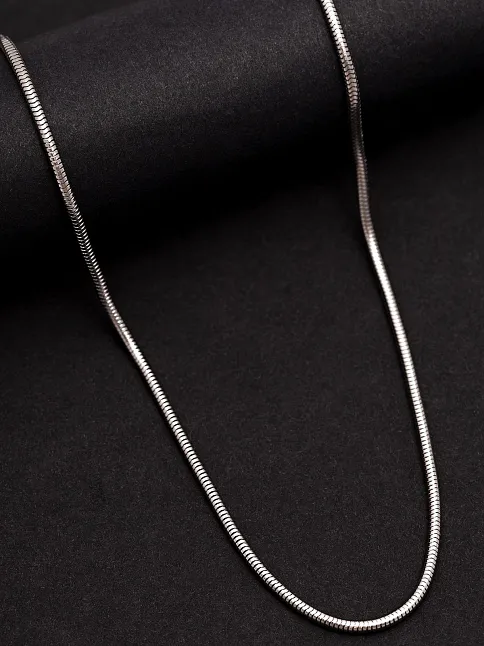 Erkek Çelik Kolye - 2.5mm Yamaç Model Paslanmaz Çelik Kolye