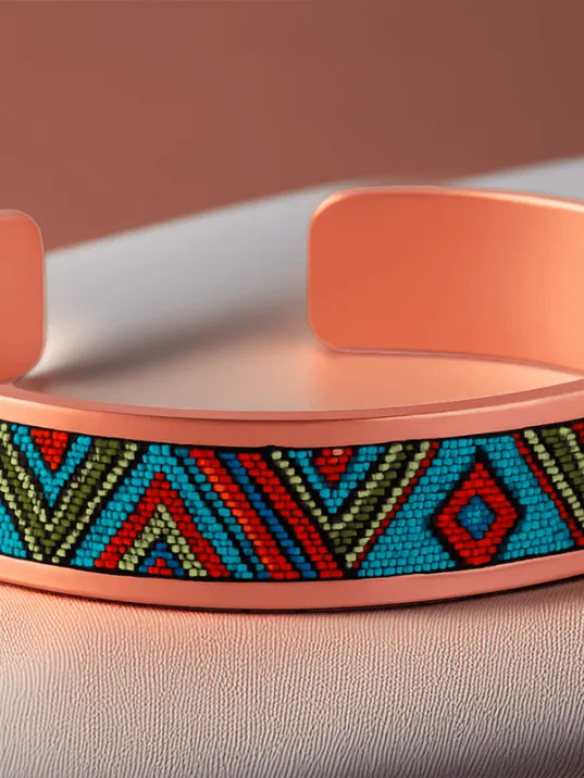 Kadın Bakır Bileklik Yüzük Set - Arina Model Özel Baskı Metal Kutu Ve Doğal Taşlar Kadın Bakır Bileklik Yüzük Set - Arina Model Özel Baskı Metal Kutu Ve Doğal Taşlar