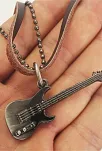 Gitar Erkek Deri Kolye Gitar Erkek Deri Kolye