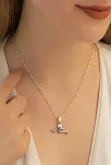 Kadın Atatürk İmzalı Gümüş Kolye Zincir